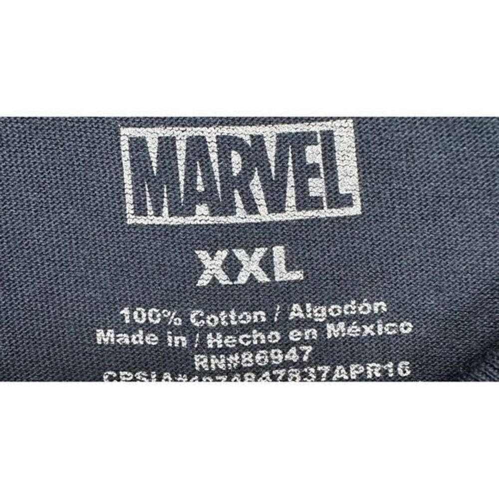 Captain America T Shirt Mens 2XL Blue Marvel Shield Graphic Tee Shirt NEW - Picture 5 of 8